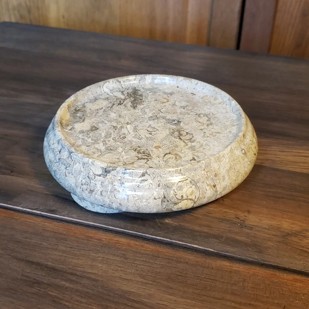 Pier 1 Natural Stone Candle Stand Holder